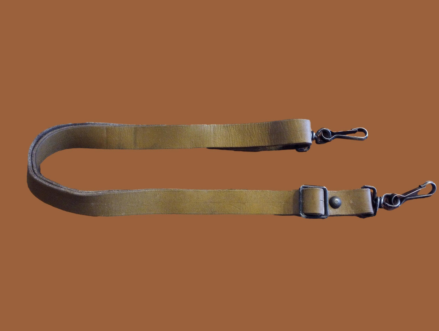 FRENCH MILITARY MAT BROWN LEATHER RIFLE SLING ARMY MAS RIFLE 49 & 49/54 GENUINE