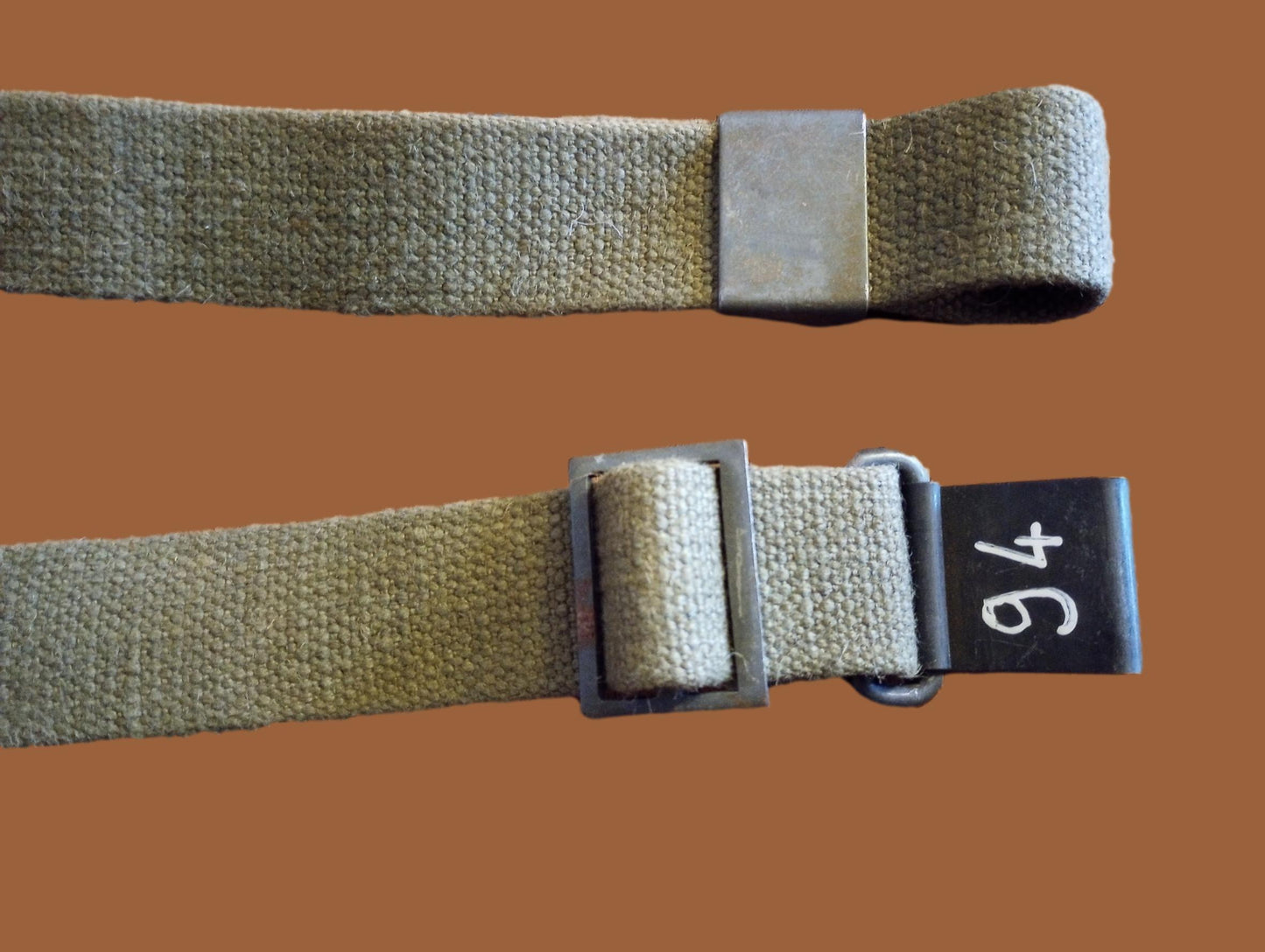 POST WWII MILITARY GARAND RIFLE SLING FLAT BUCKLE GENUINE SURPLUS