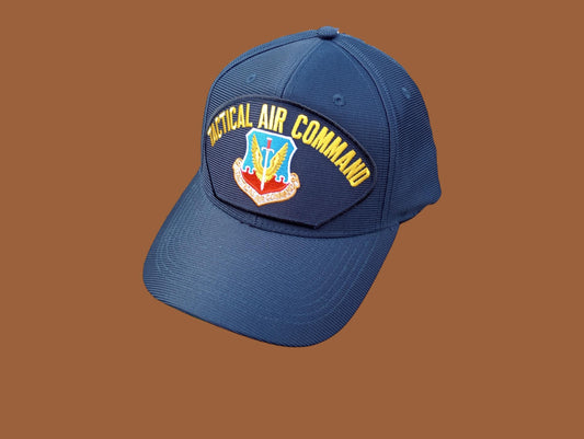 U.S AIR FORCE TAC MILITARY HAT OFFICIAL BALL CAP TACTICAL AIR COMMAND U.S.A MADE