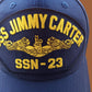 USS JIMMY CARTER SSN-23 NAVY SUBMARINE HAT MILITARY OFFICIAL BALL CAP U.S.A
