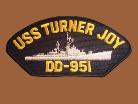 U.S NAVY SHIP HAT PATCH USS TURNER JOY DD-951 SHIP PATCH HEAT TRANSFER