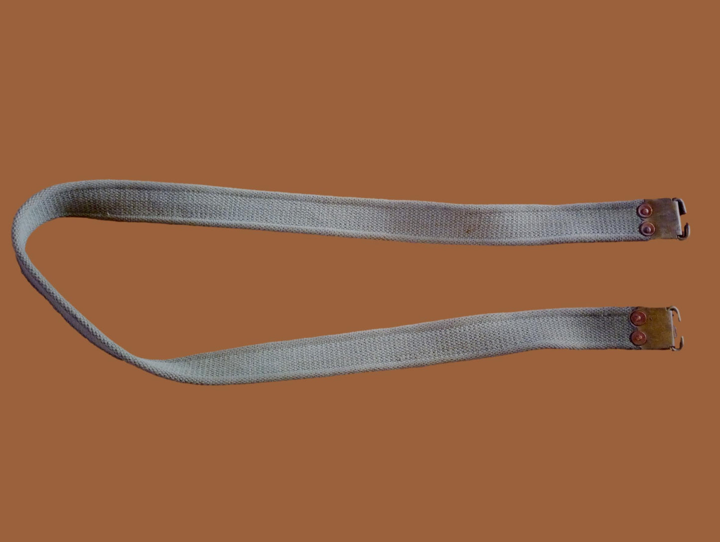 WWII BRITISH MILITARY ENFIELD KHAKI RIFLE SLING ORIGINAL BRITISH WEB P-37