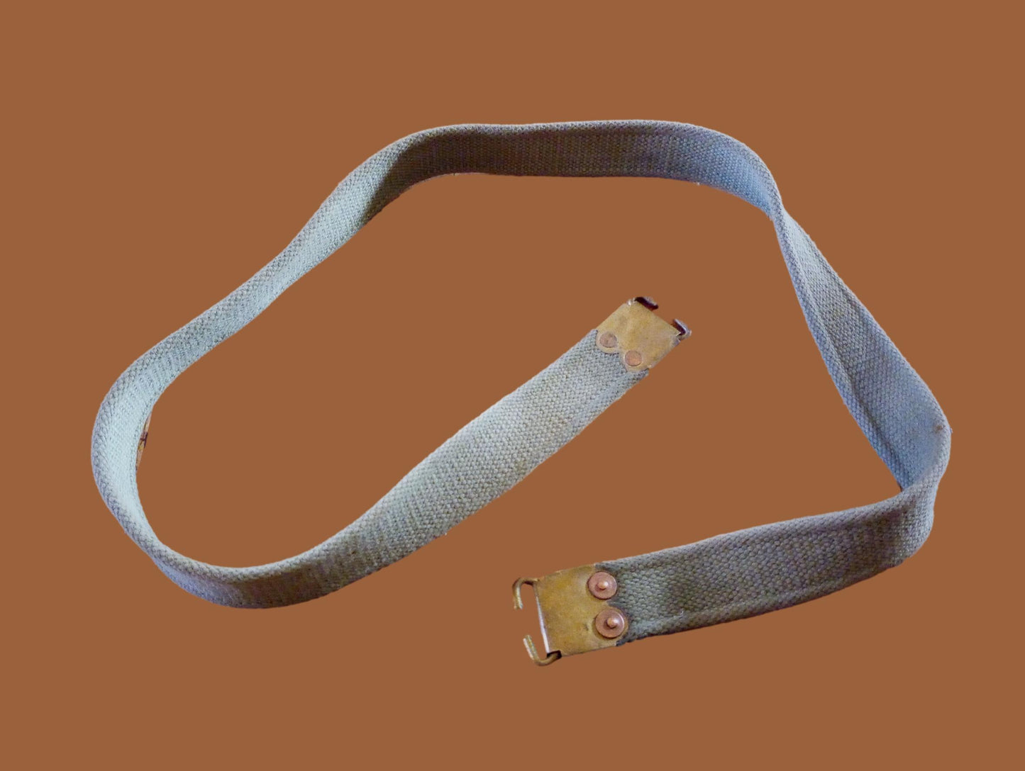 WWII BRITISH MILITARY ENFIELD KHAKI RIFLE SLING ORIGINAL BRITISH WEB P-37