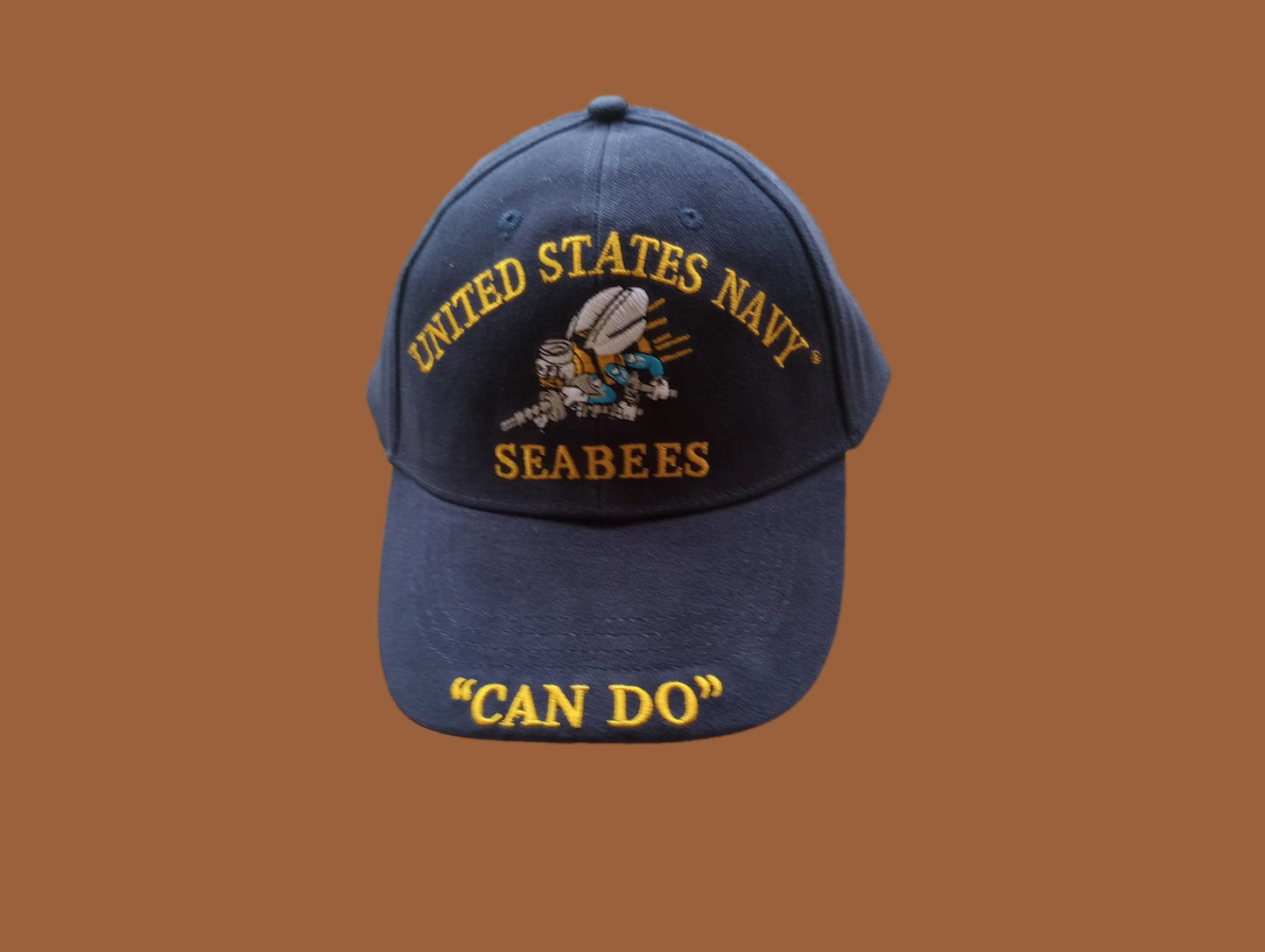 U.S Military Navy Seabees Can Do Embroidered Baseball Hat U.S Navy Licensed Cap