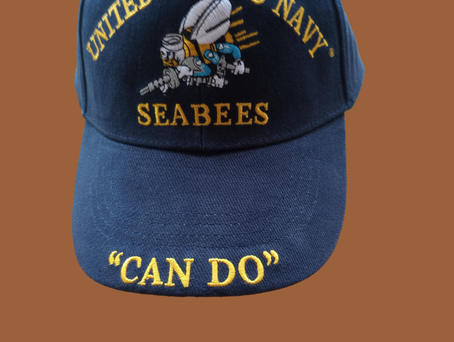 U.S Military Navy Seabees Can Do Embroidered Baseball Hat U.S Navy Licensed Cap