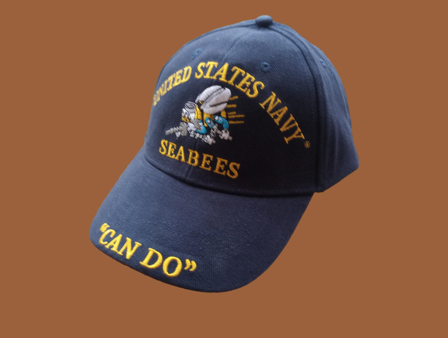 U.S Military Navy Seabees Can Do Embroidered Baseball Hat U.S Navy Licensed Cap