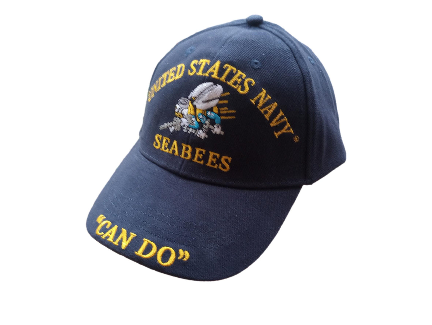U.S Military Navy Seabees Can Do Embroidered Baseball Hat U.S Navy Licensed Cap
