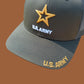 U.S Army Hat Cap Cotton Mesh Back OD Green Baseball Cap Army Star Logo