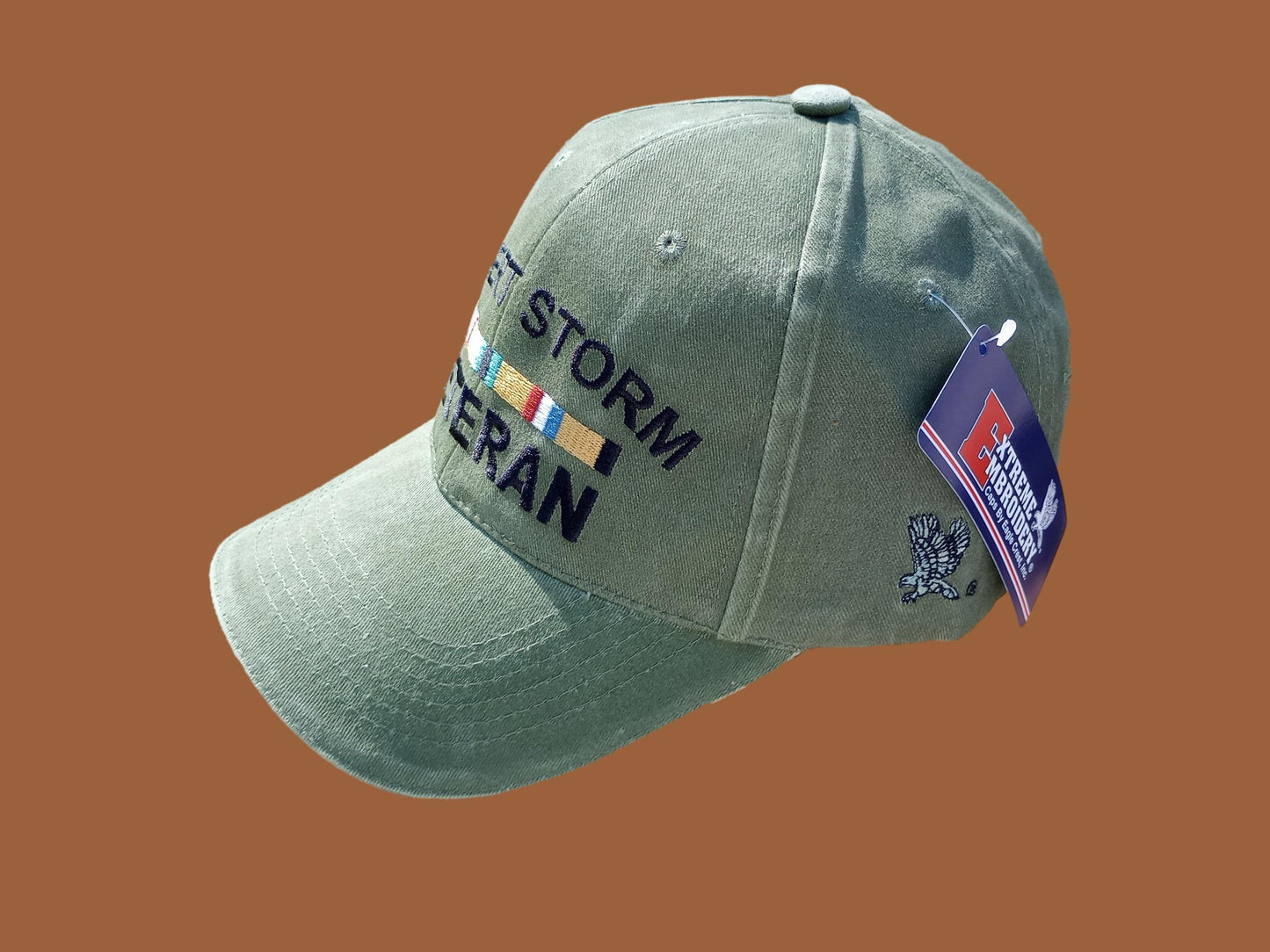 NEW U.S MILITARY DESERT STORM VETERAN HAT ARMY MARINE CORPS STONE WASHED
