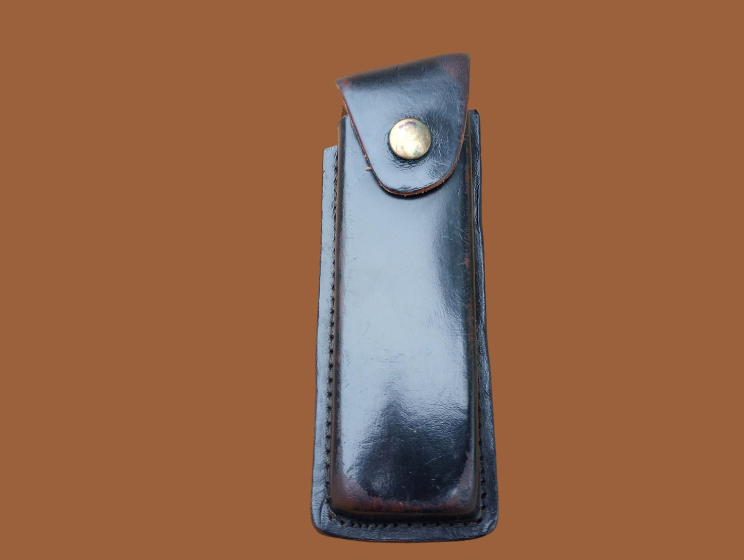 German Walther Magazine Pouch P-38 Black Leather P-5 Police 9 mm 8 Round Genuine