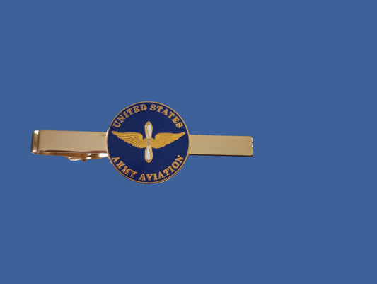 U.S MILITARY U.S ARMY AVIATION TIE BAR TIE TAC CLIP ON U.S.A MADE