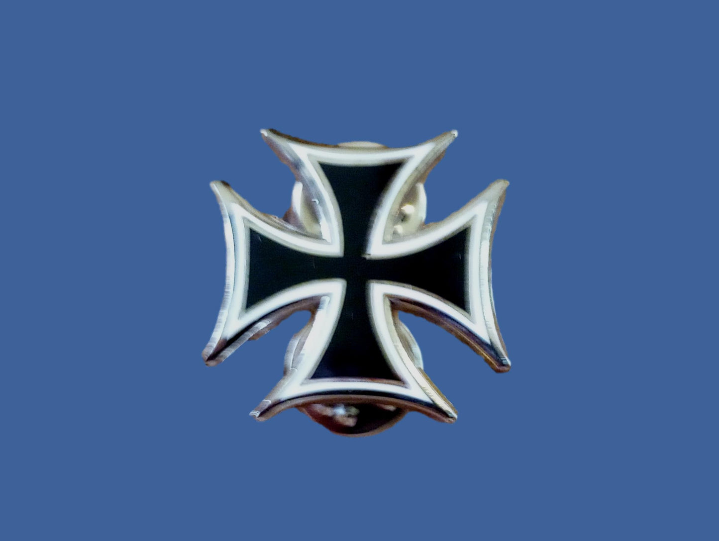 GERMAN MILITARY IRON CROSS HAT PIN LAPEL DOUBLE POST PIN WWI-WWII