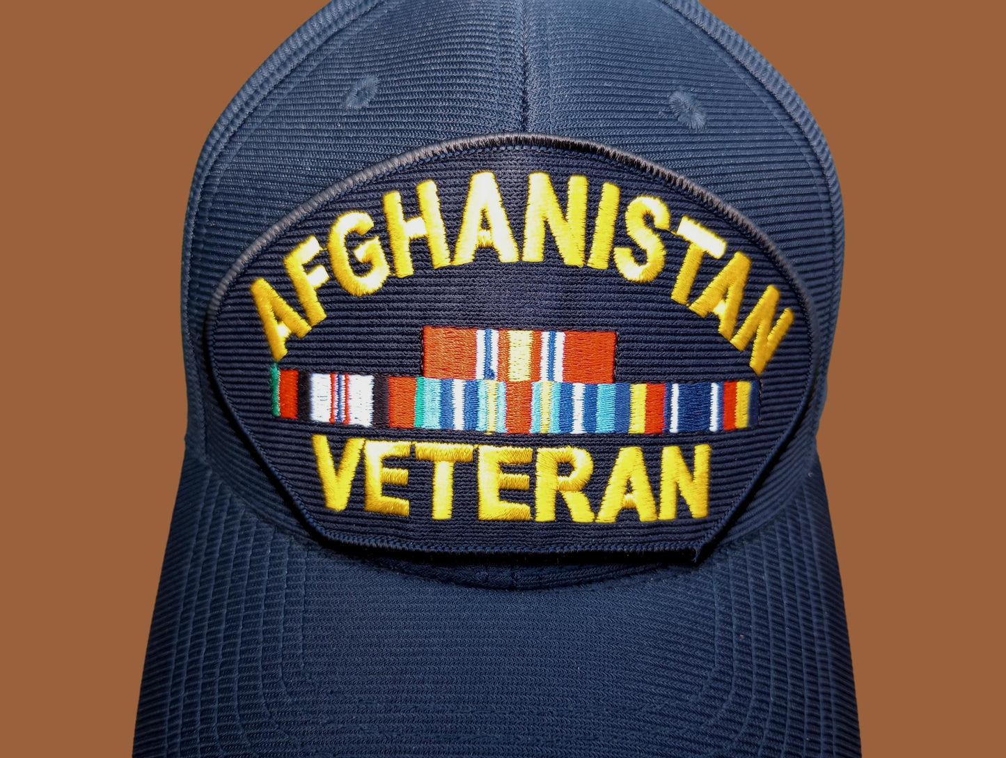 AFGHANISTAN GULF WAR VETERAN HAT U.S MILITARY OFFICIAL BALL CAP U.S.A MADE