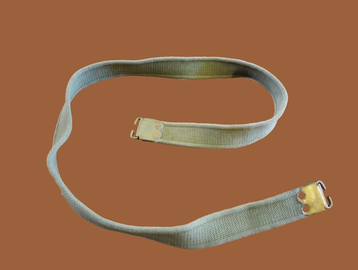 WWII BRITISH MILITARY ENFIELD KHAKI RIFLE SLING ORIGINAL BRITISH WEB P-37