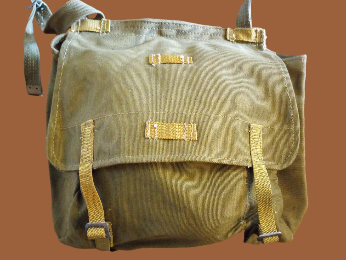 MILITARY SHOULDER BAG WITH ADJUSTABLE STRAP COMBAT DAY PACK SATCHEL BOOK BAG