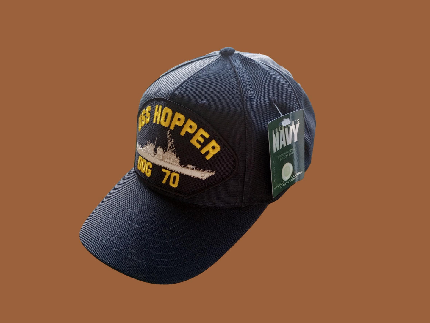 USS HOPPER DDG-70 NAVY SHIP HAT U.S MILITARY OFFICIAL BALL CAP U.S.A MADE