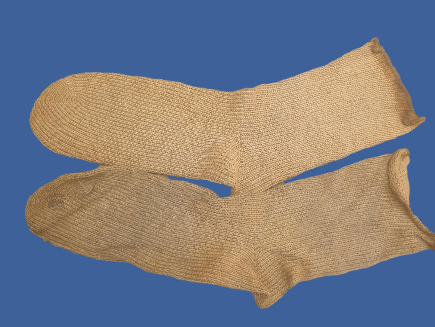 WWII ARMY BURLAP FLUTE SOCKS 10th MOUNTAIN ARTIC COLD WEATHER GENUINE SURPLUS