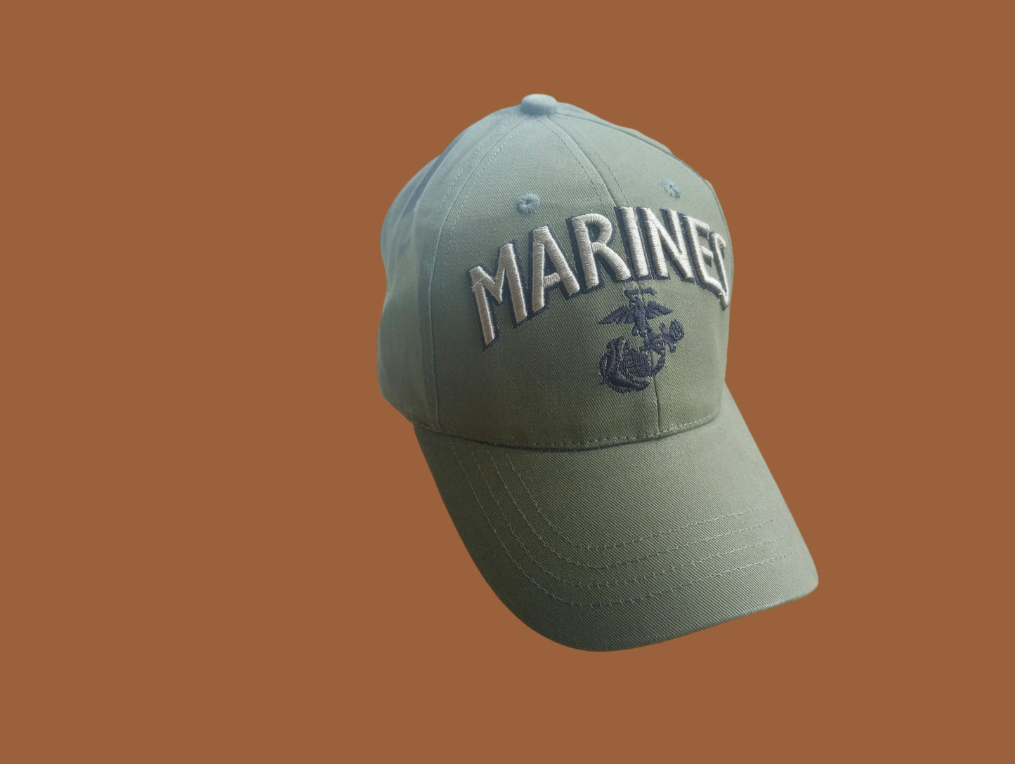 U.S Marine Corps EGA Hat OD Green USMC Licensed Military ball Cap 3D Design