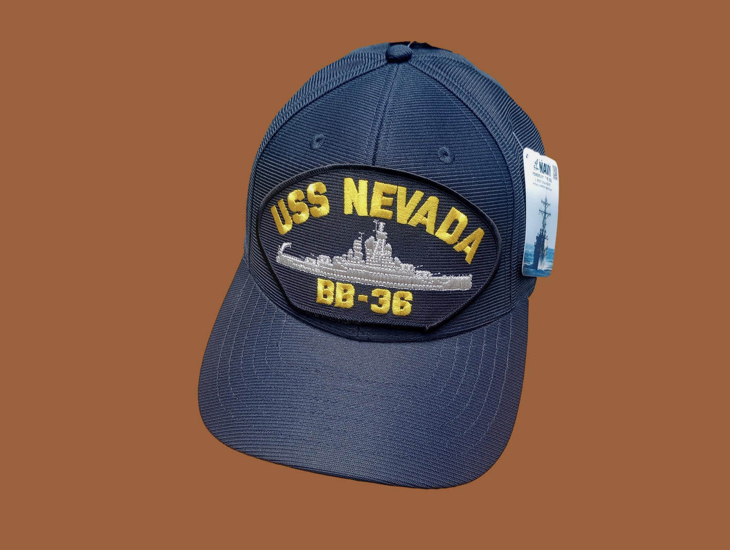 USS NEVADA BB-36 NAVY SHIP HAT U.S MILITARY OFFICIAL BALL CAP U.S.A MADE