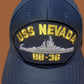 USS NEVADA BB-36 NAVY SHIP HAT U.S MILITARY OFFICIAL BALL CAP U.S.A MADE