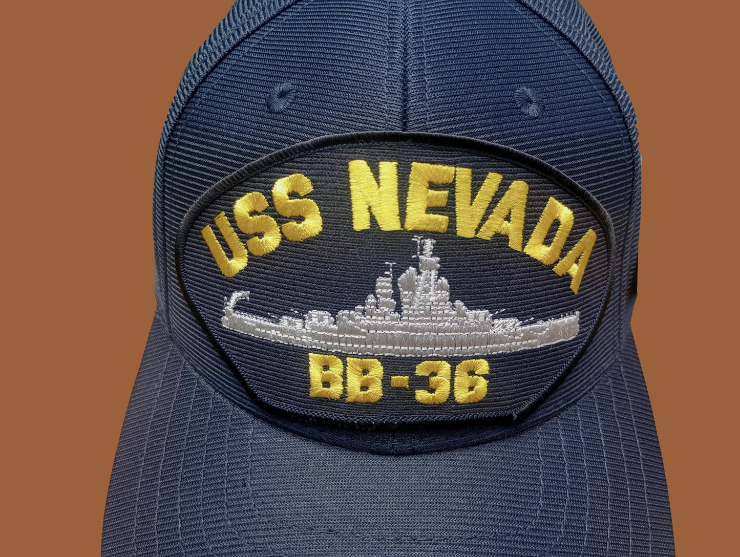 USS NEVADA BB-36 NAVY SHIP HAT U.S MILITARY OFFICIAL BALL CAP U.S.A MADE