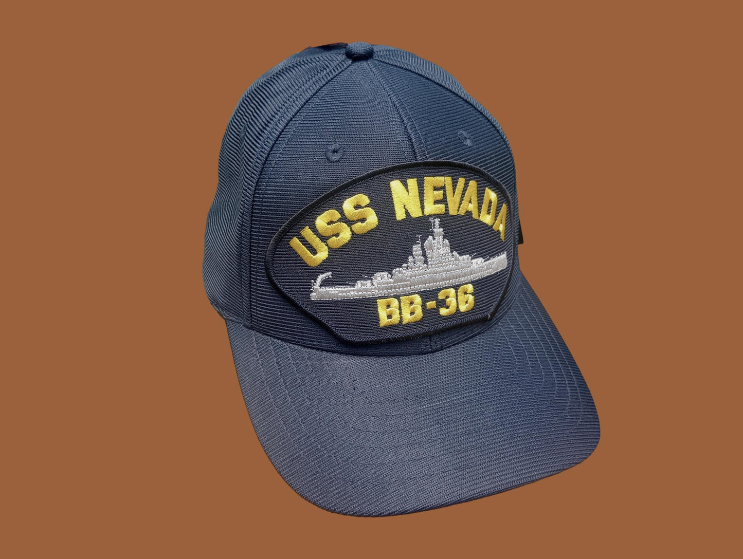 USS NEVADA BB-36 NAVY SHIP HAT U.S MILITARY OFFICIAL BALL CAP U.S.A MADE