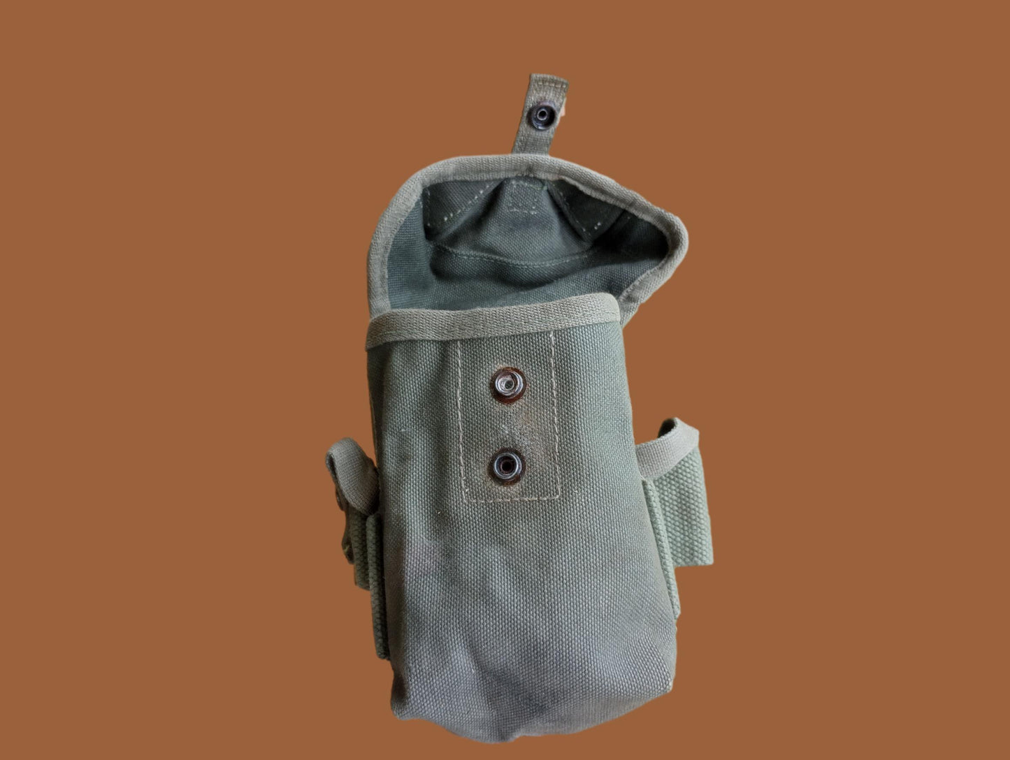 MILITARY AMMO MAGAZINE POUCH M1956 STYLE CANVAS VIETNAM ERA 1950'S - 1970'S