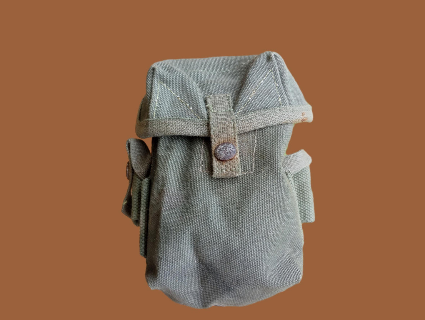 MILITARY AMMO MAGAZINE POUCH M1956 STYLE CANVAS VIETNAM ERA 1950'S - 1970'S