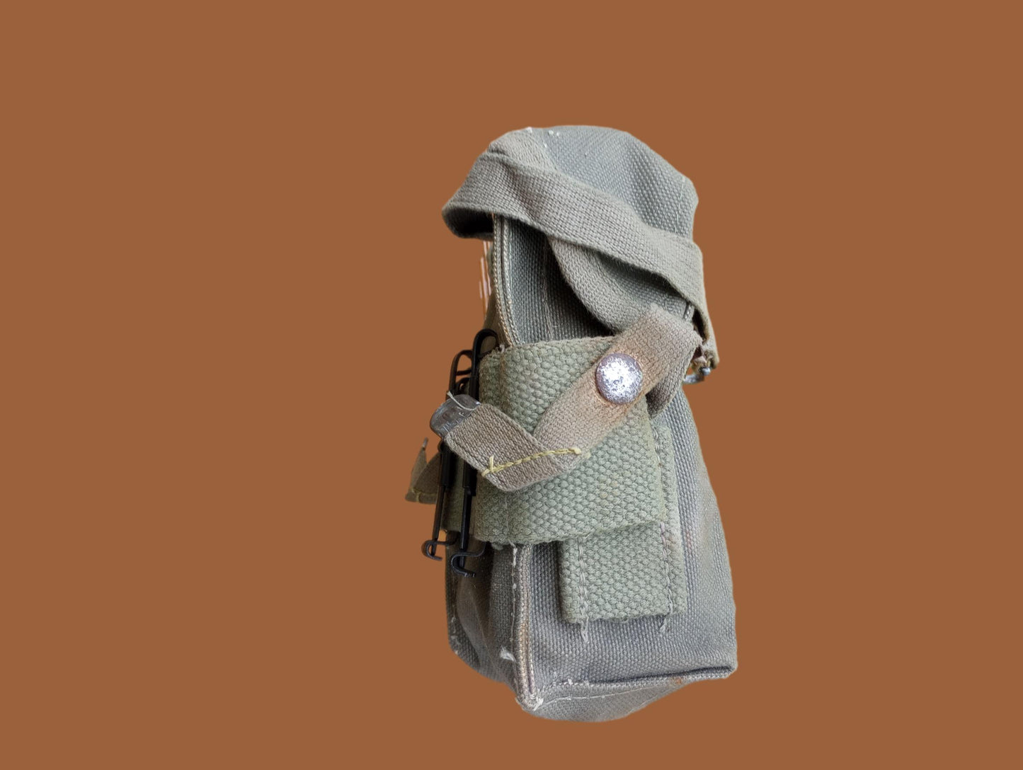MILITARY AMMO MAGAZINE POUCH M1956 STYLE CANVAS VIETNAM ERA 1950'S - 1970'S