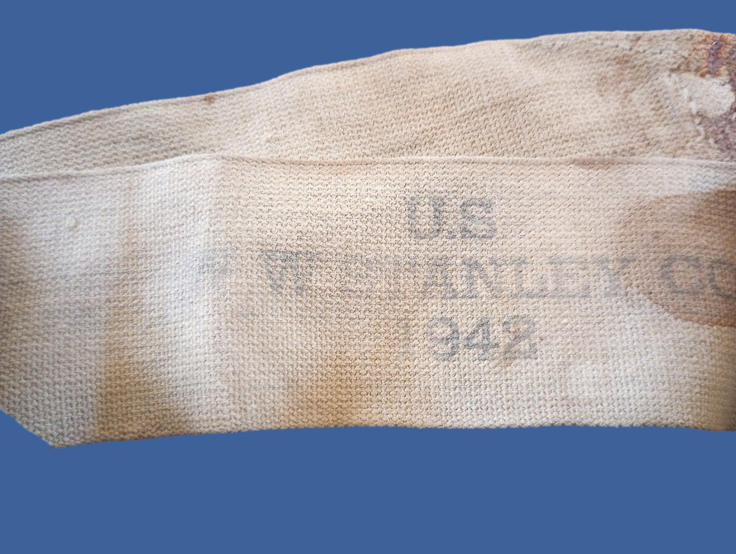 U.S MILITARY WWII M1936 MUSETTE UTILITY KHAKI SHOULDER CARRYING STRAP 1942