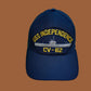 USS INDEPENDENCE CV-62 NAVY SHIP HAT U.S MILITARY OFFICIAL BALL CAP U.S.A MADE