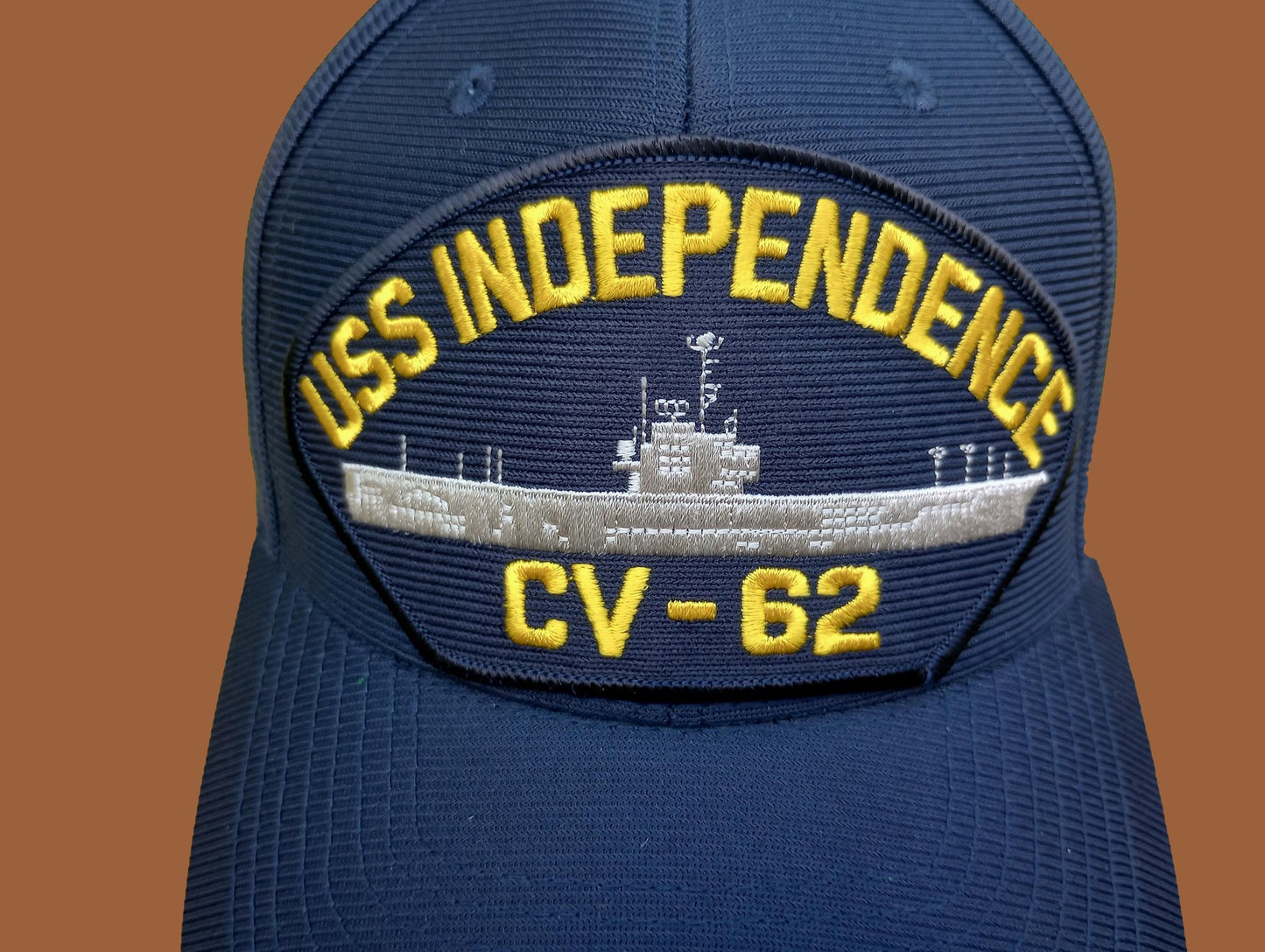 USS INDEPENDENCE CV-62 NAVY SHIP HAT U.S MILITARY OFFICIAL BALL CAP U.S.A MADE