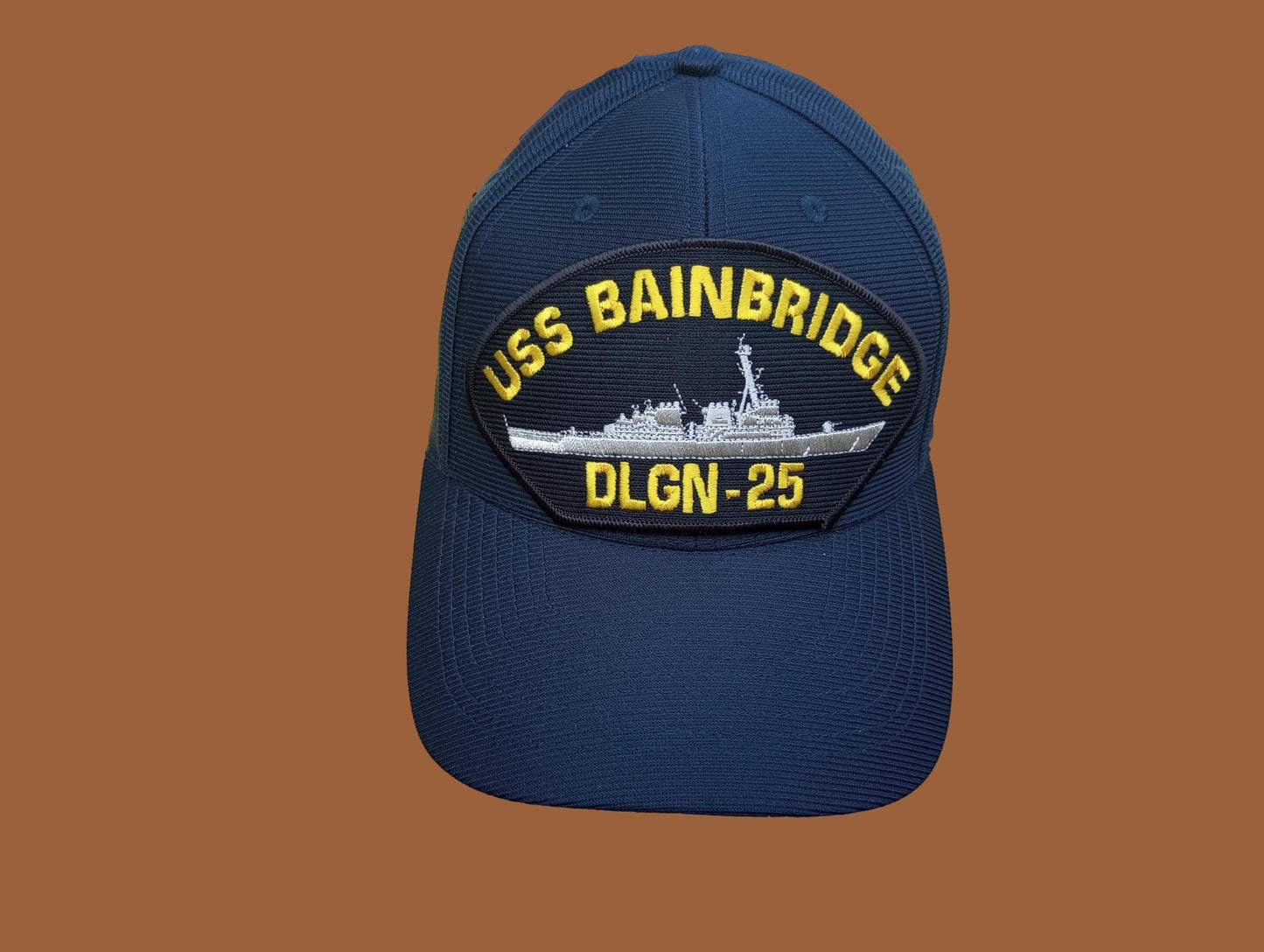 USS BAINBRIDGE DLGN-25 NAVY SHIP HAT U.S MILITARY OFFICIAL BALL CAP U.S.A MADE