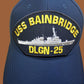 USS BAINBRIDGE DLGN-25 NAVY SHIP HAT U.S MILITARY OFFICIAL BALL CAP U.S.A MADE