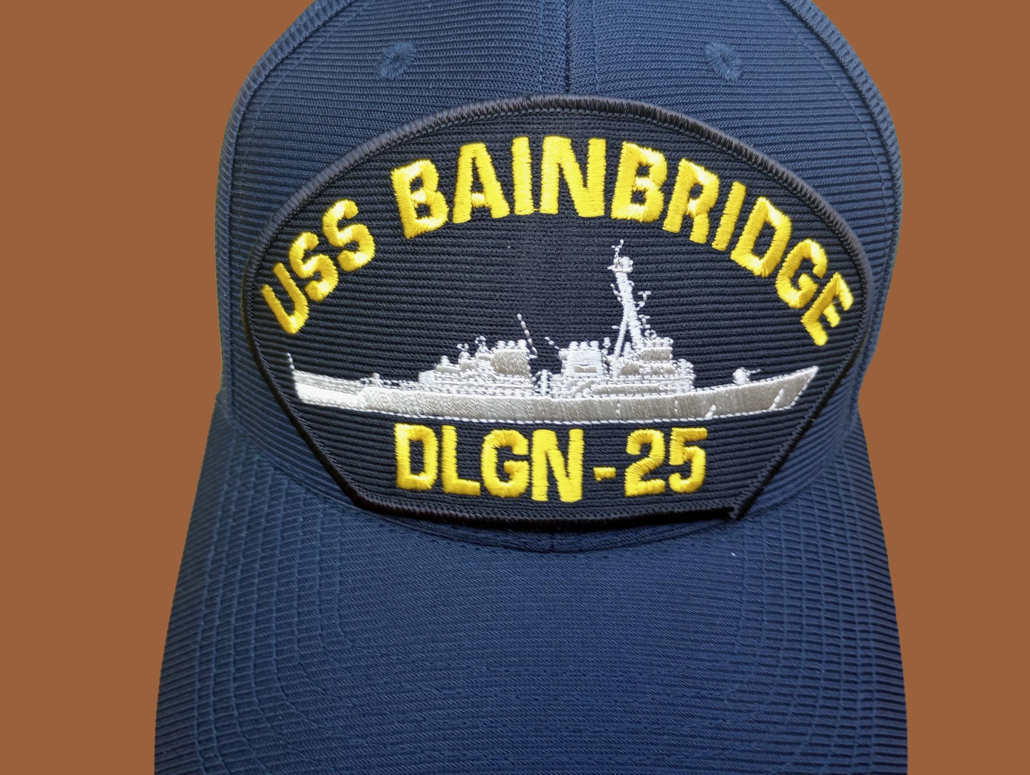 USS BAINBRIDGE DLGN-25 NAVY SHIP HAT MILITARY OFFICIAL BALL CAP