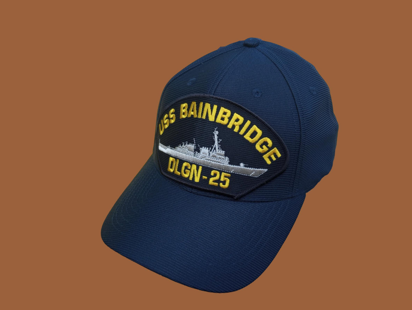 USS BAINBRIDGE DLGN-25 NAVY SHIP HAT U.S MILITARY OFFICIAL BALL CAP U.S.A MADE