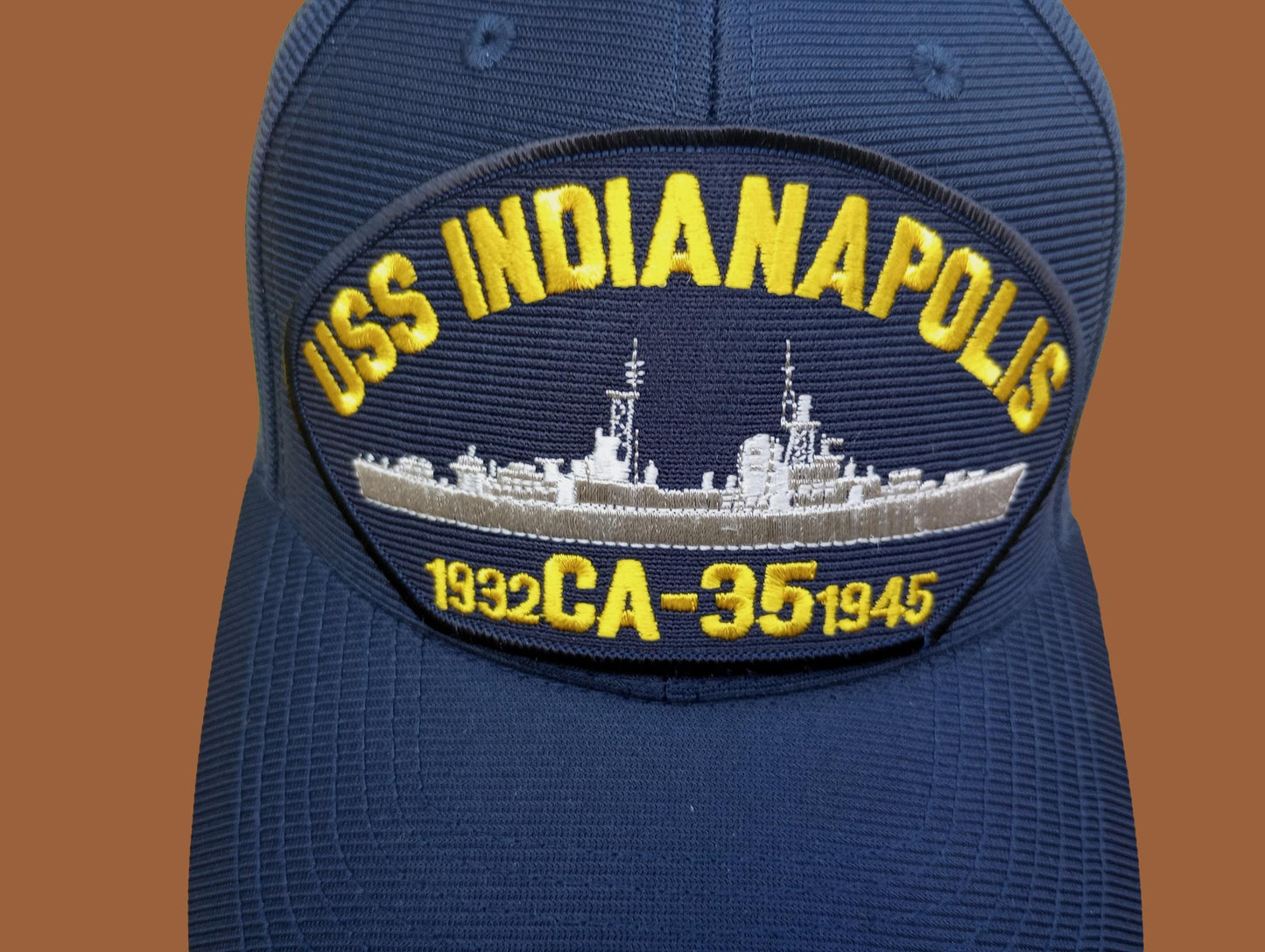 USS INDIANAPOLIS CA-35 1932-1945 U.S NAVY SHIP HAT OFFICIAL MILITARY BALL CAP