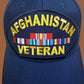AFGHANISTAN WAR VETERAN HAT U.S MILITARY OFFICIAL BALL CAP U.S.A MADE