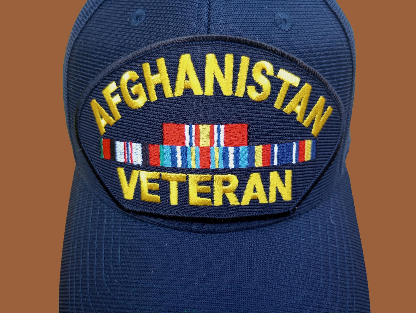 AFGHANISTAN WAR VETERAN HAT U.S MILITARY OFFICIAL BALL CAP U.S.A MADE