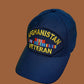 AFGHANISTAN WAR VETERAN HAT U.S MILITARY OFFICIAL BALL CAP U.S.A MADE