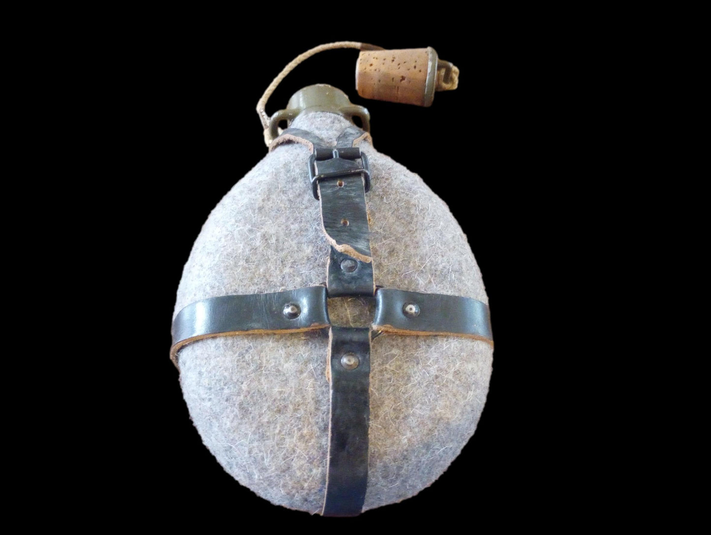 CZECH MILITARY M60 CANTEEN & WOOL FELT COVER WATER BOTTLE FLASK ORIGINAL