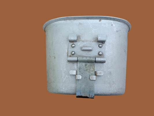 WWII U.S MILITARY CANTEEN CUP DATED 1945 STAMPED U.S B.E CO ORIGINAL