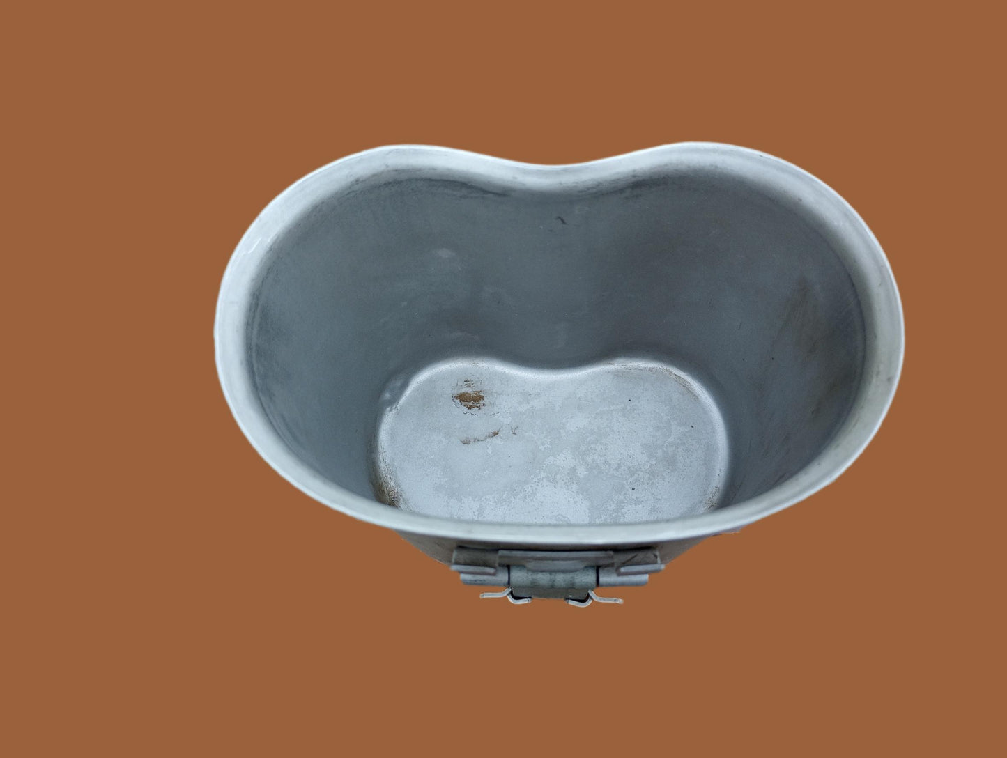 WWII U.S MILITARY CANTEEN CUP DATED 1945 STAMPED U.S B.E CO ORIGINAL