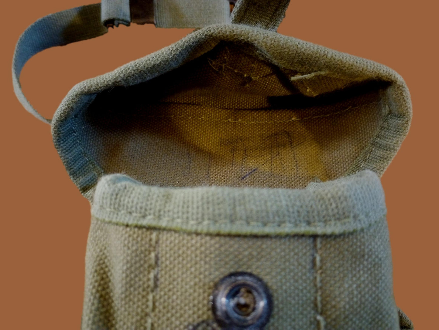 MILITARY AMMO MAGAZINE POUCH M1956 STYLE CANVAS VIETNAM ERA 1950'S - 1970'S