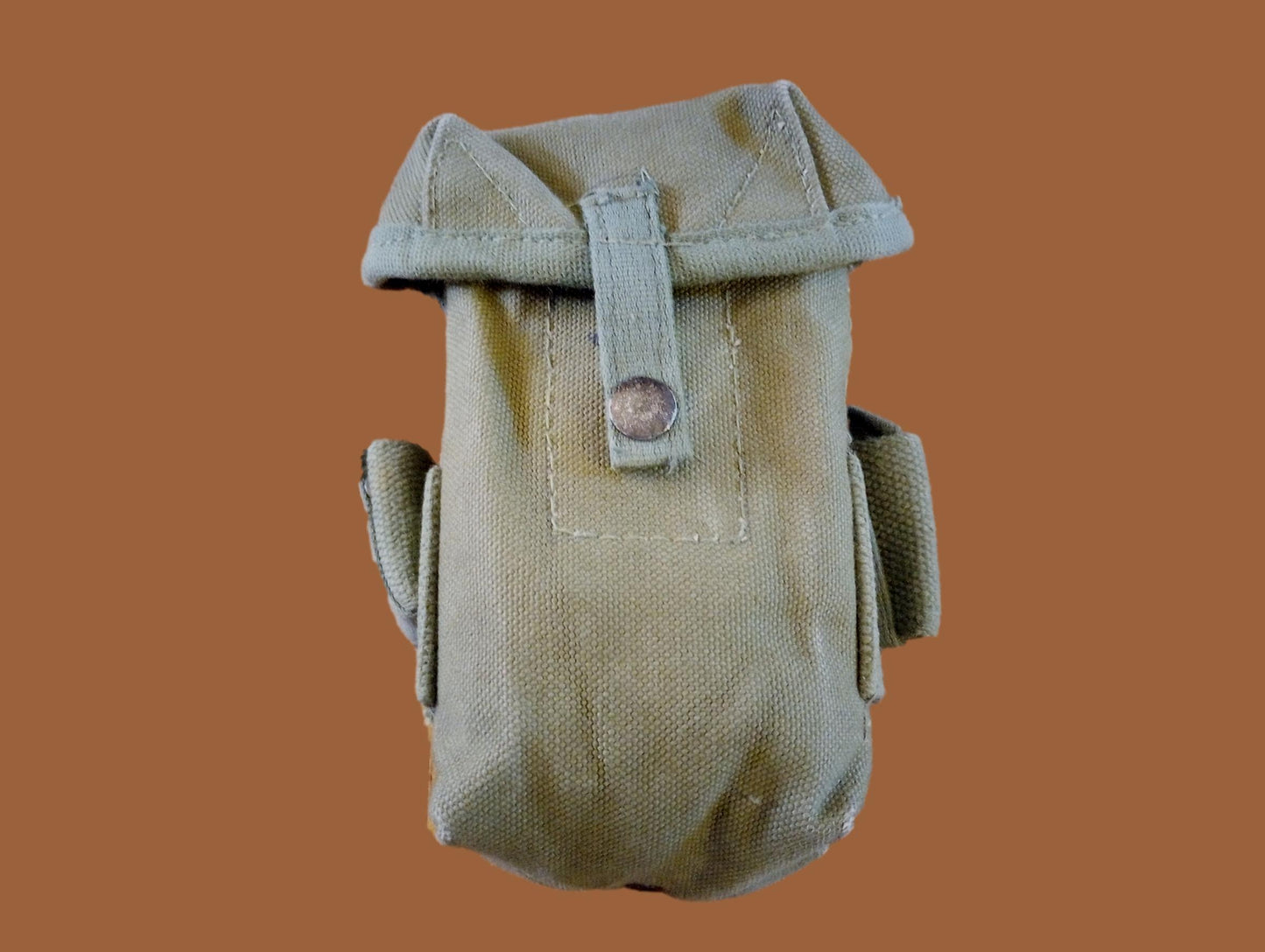 MILITARY AMMO MAGAZINE POUCH M1956 STYLE CANVAS VIETNAM ERA 1950'S - 1970'S