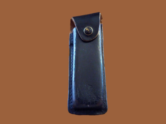 German Walther Magazine Pouch P-38 Black Leather P-5 Police 9 mm 8 Round Genuine