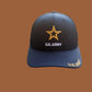 U.S Army Hat Cap Cotton Mesh Back Black Baseball Cap Army Star Logo