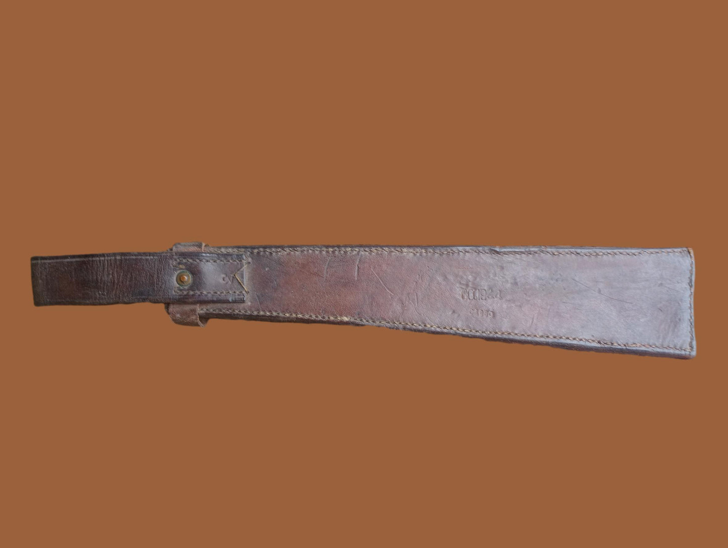 WWII BRITISH MILITARY LEATHER MACHETE CASE DATED 1944 ORIGINAL