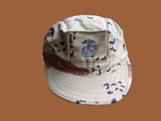 MARINE CORPS ISSUE UTILITY HAT U.S.M.C DIGITAL DESERT CAP SIZE X-LARGE 7 3/4