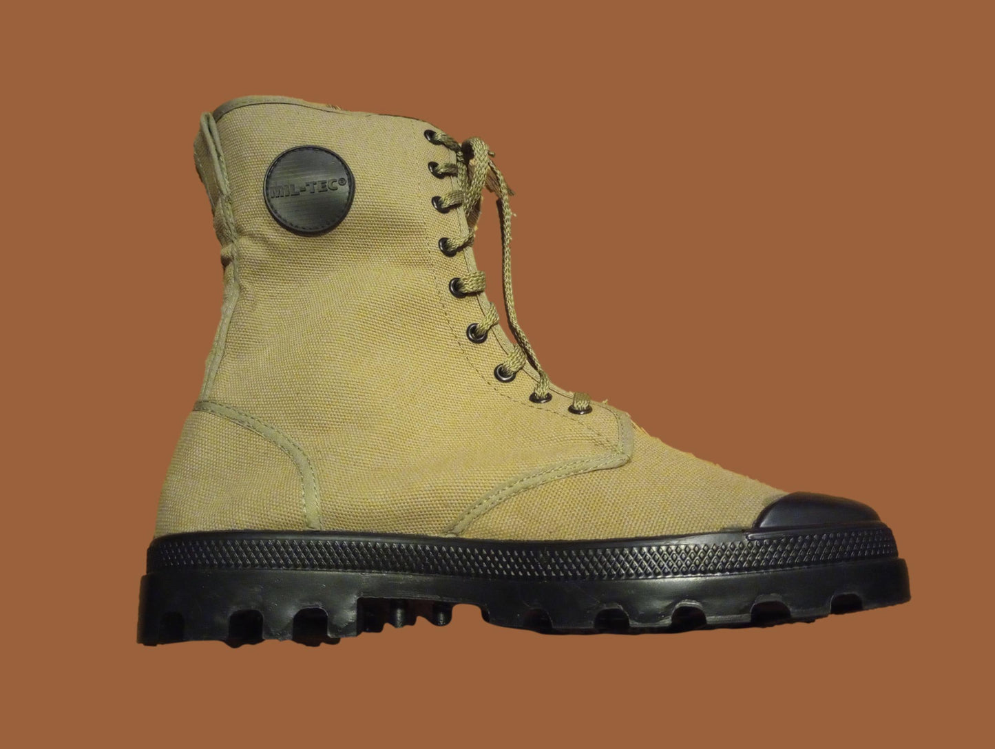 FRENCH STYLE JUNGLE COMBAT BOOT CANVAS COMMANDO SIZE 10